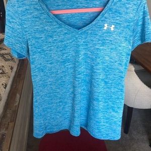 Women's size-small, blue, T-shirt. Under Armour